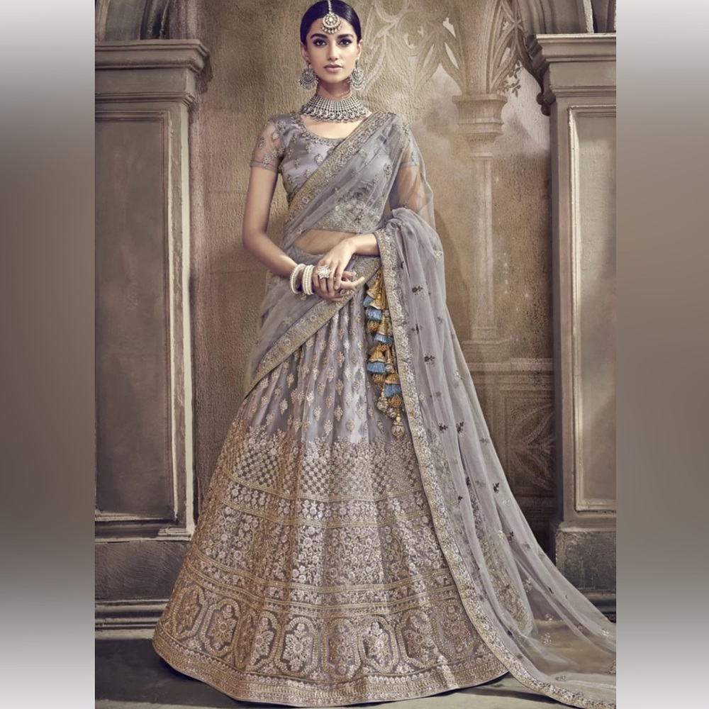 STUNNING Net Embroidered Lehenga Choli
